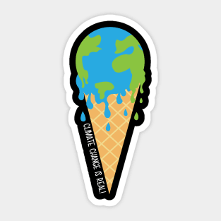 Climate change is real Sticker